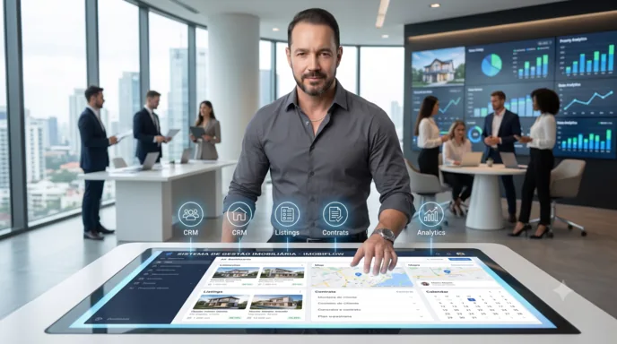 Sistema de gestão para imobiliária com controle de imóveis e clientes