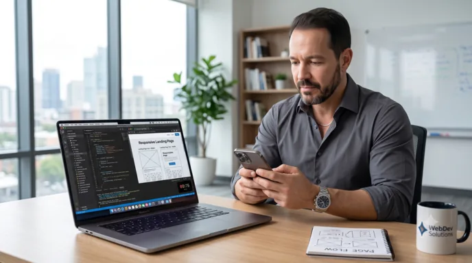 Landing page de alta conversão para campanha de marketing digital